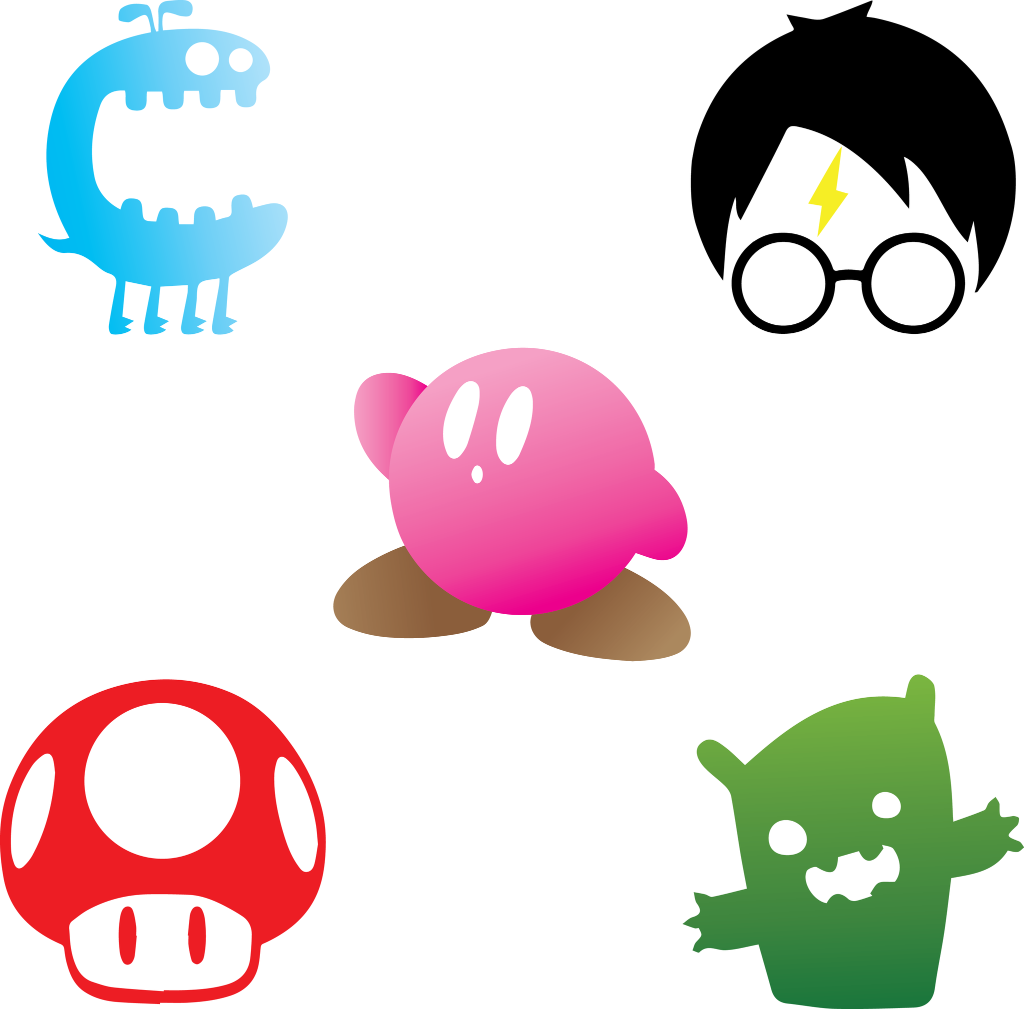 Cartoon Character Stencils