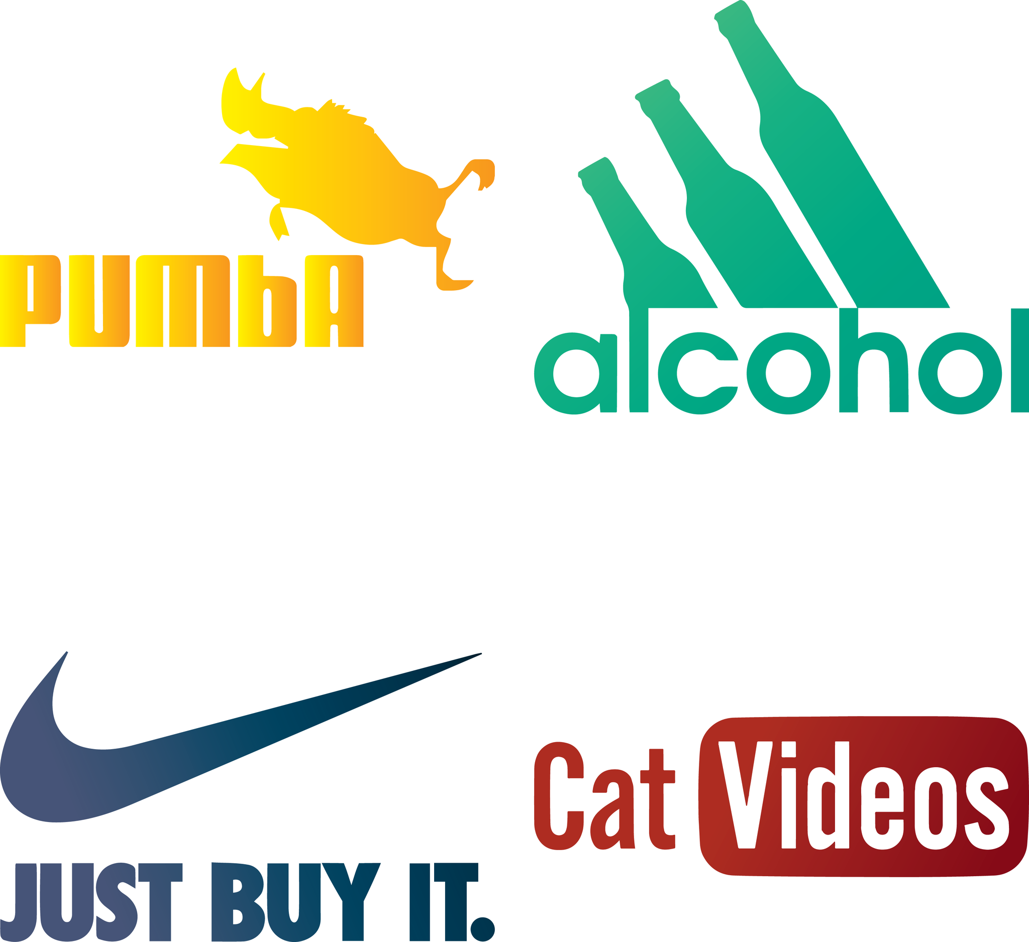 Funny Logos Stencils