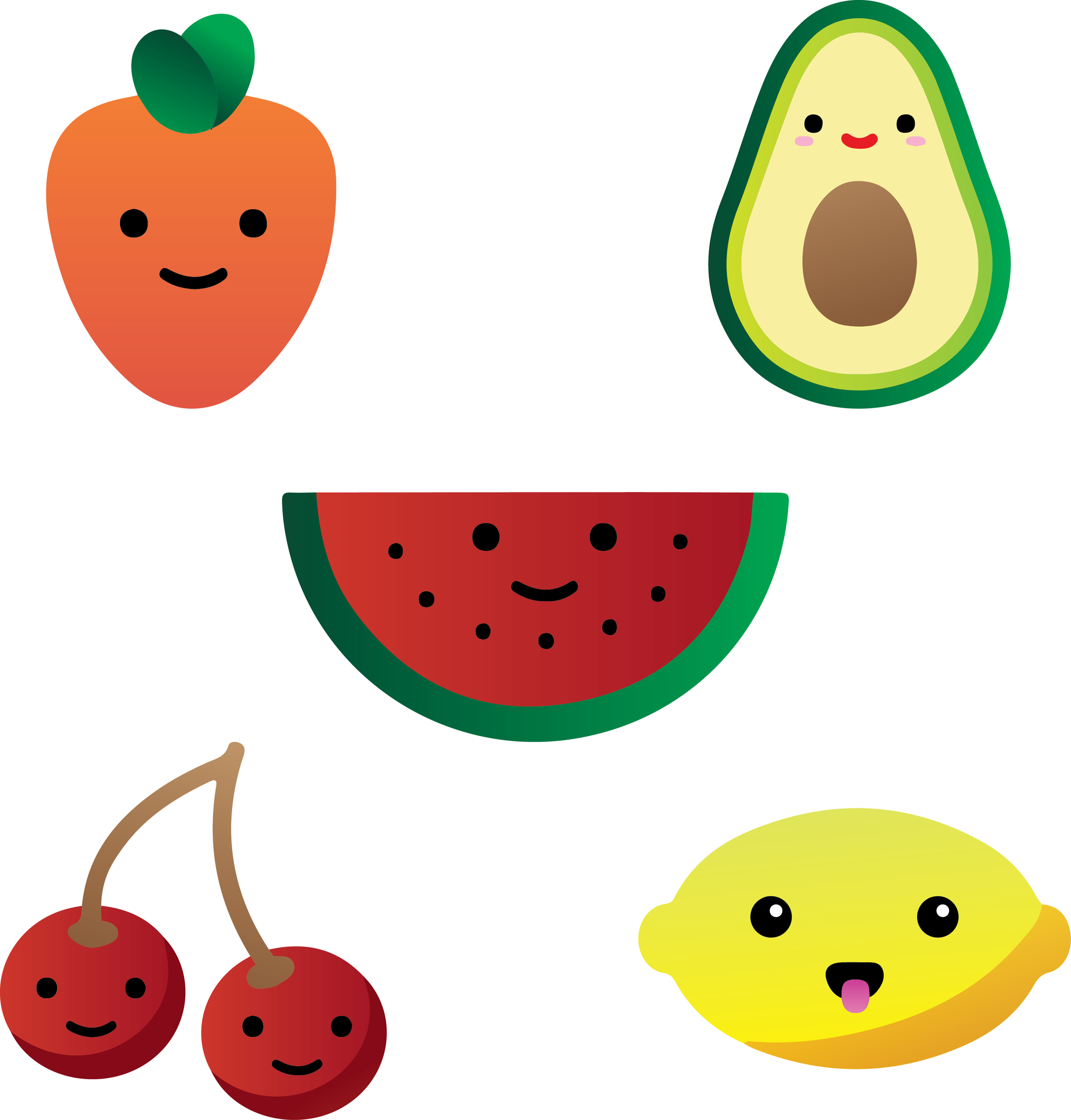Fruits & Vegetables Stencils