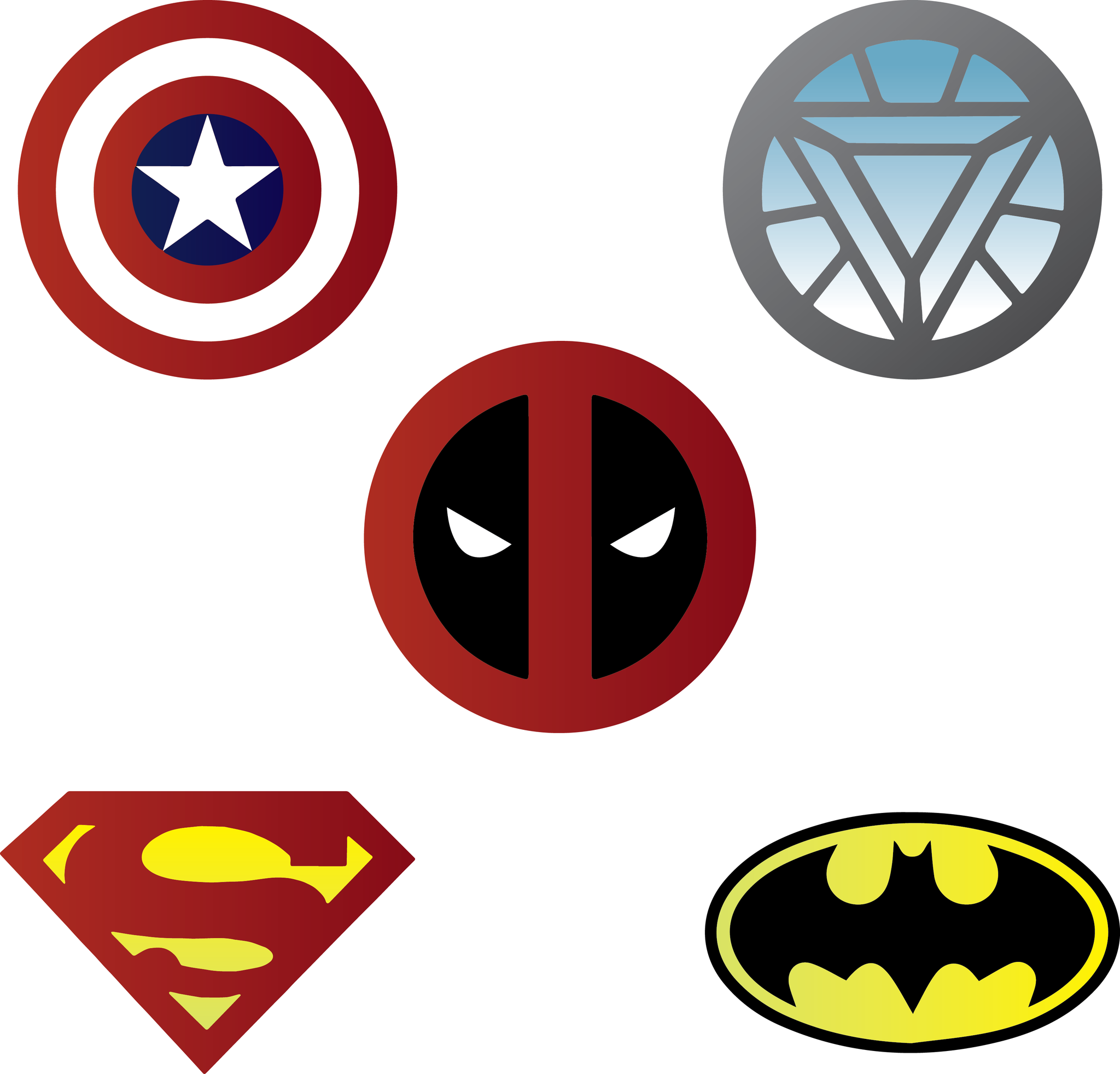 Heroes & Villains Stencils